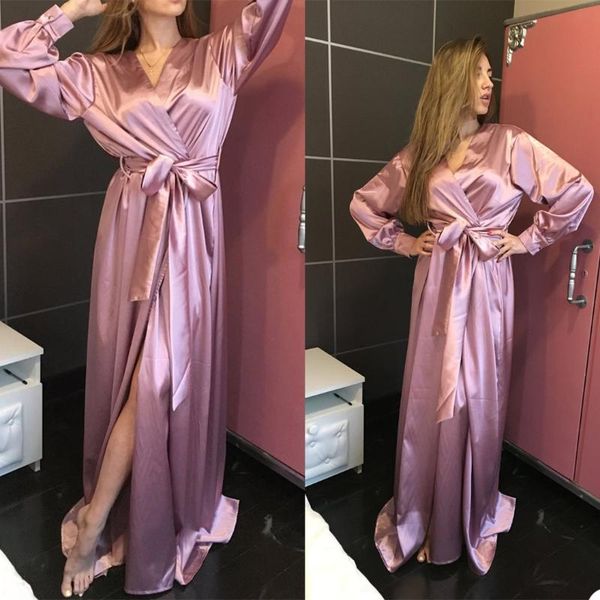 wraps & jackets plus size fashion satin bathrobes women sleepwear lingerie nighties v neck nightdress lace up loose nightgown, White
wraps & jackets plus size fashion satin bathrobes women sleepwear lingerie nighties v neck nightdress lace up loose nightgown, White