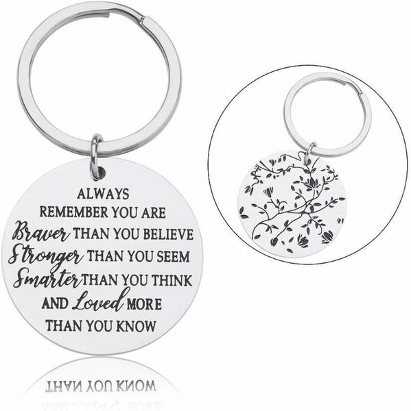 keychains double-sides keychain always remember you are braver for women men teen girls boys birthday gifts son daughter, Silver
keychains double-sides keychain always remember you are braver for women men teen girls boys birthday gifts son daughter, Silver