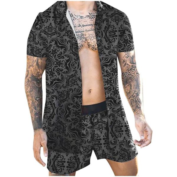 men's casual shirts men harajuku shirt short sleeve hawaiian and shorts summer printing two piece camisa social masculina plus size, White;black
men's casual shirts men harajuku shirt short sleeve hawaiian and shorts summer printing two piece camisa social masculina plus size, White;black