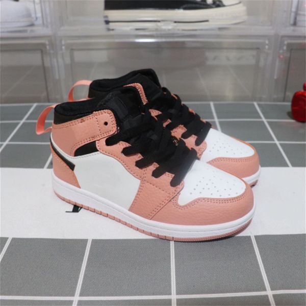 boys 1 basketball shoes children boy girl bred black red white sneakers size 26-35lzbu