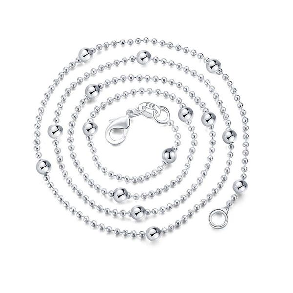 sterling silver 16/18/20/22/24 inch bead chain necklace for woman fashion wedding party jewelry gift chains
sterling silver 16/18/20/22/24 inch bead chain necklace for woman fashion wedding party jewelry gift chains