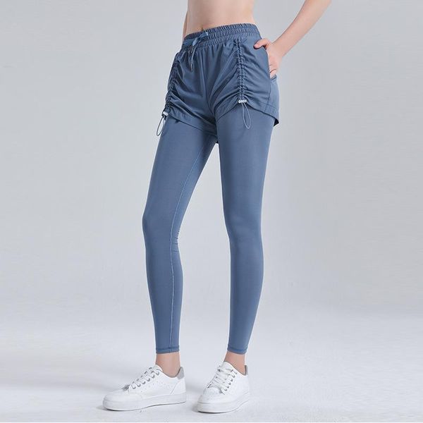 yoga outfit elastic drawstring sport pant women gym clothing fake two piece running fitness leggings exercise workout trousers
yoga outfit elastic drawstring sport pant women gym clothing fake two piece running fitness leggings exercise workout trousers