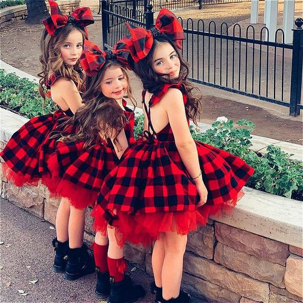 girl's dresses 2pcs baby girls red plaid dress 2021 christmas party princess kids clothes sleeveless tulle tutu with headband outfit 0-, Red;yellow
girl's dresses 2pcs baby girls red plaid dress 2021 christmas party princess kids clothes sleeveless tulle tutu with headband outfit 0-, Red;yellow