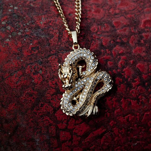pendant necklaces men hip hop iced out chinese dragon cubic zirconia pendants necklace mens hiphop jewelry gifts, Silver
pendant necklaces men hip hop iced out chinese dragon cubic zirconia pendants necklace mens hiphop jewelry gifts, Silver