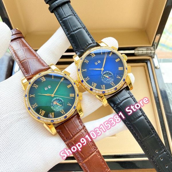 wristwatches classic brand automatic mechanical rome number watch men stainless steel moon phase watches male sport calendar clock 42mm, Slivery;brown
wristwatches classic brand automatic mechanical rome number watch men stainless steel moon phase watches male sport calendar clock 42mm, Slivery;brown