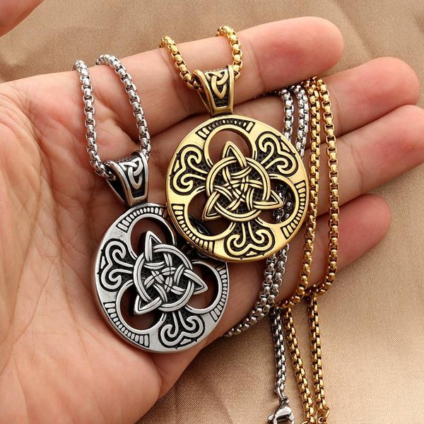 pendant necklaces vintage irish celtics knot necklace 316l stainless steel mens viking jewelry gold silver color amulet wholesale
pendant necklaces vintage irish celtics knot necklace 316l stainless steel mens viking jewelry gold silver color amulet wholesale