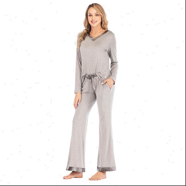 sanderala autumn winter cotton modal women sleepwear patchwork long sleeve soft loungewear homewear pj pjama pajama sets, Black;red
sanderala autumn winter cotton modal women sleepwear patchwork long sleeve soft loungewear homewear pj pjama pajama sets, Black;red