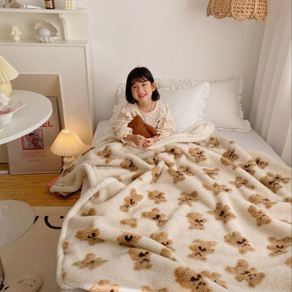 blankets plush throw blanket cartoon bear pattern for sofa bed keep warm sherpa thick fleece student teen girls
blankets plush throw blanket cartoon bear pattern for sofa bed keep warm sherpa thick fleece student teen girls