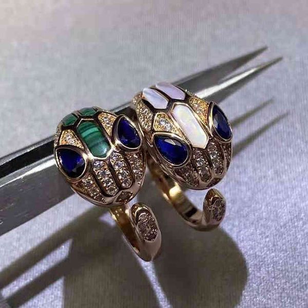 the new baojia spirit ring 925 sterling silver snake bone snake shaped white fritillaria opening diamond ring female
the new baojia spirit ring 925 sterling silver snake bone snake shaped white fritillaria opening diamond ring female