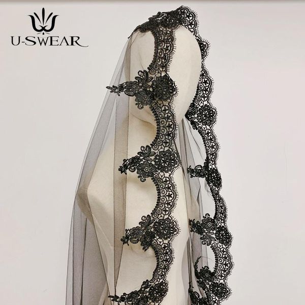 bridal veils single layer lace muslim veil arab bride black tulle dress women wedding 1.5m
bridal veils single layer lace muslim veil arab bride black tulle dress women wedding 1.5m