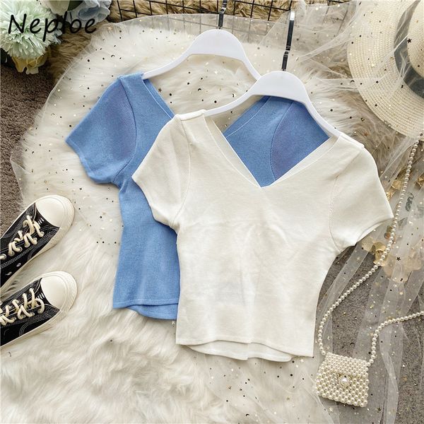 neploe t shirts women ins fashion v neck short sleeve tees femme summer belly-button slim fit backless lady 1e381 210423, White
neploe t shirts women ins fashion v neck short sleeve tees femme summer belly-button slim fit backless lady 1e381 210423, White