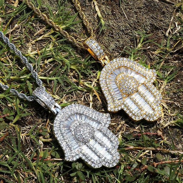 pendant necklaces hip hop claw setting 5a+ cz stone bing iced out solid hand of fatima pendants necklace for men rapper jewelry gift, Silver
pendant necklaces hip hop claw setting 5a+ cz stone bing iced out solid hand of fatima pendants necklace for men rapper jewelry gift, Silver