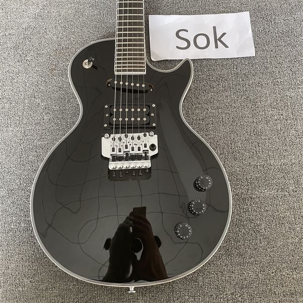 delivery, black electric guitar, white edge, new electric guitars guitarra