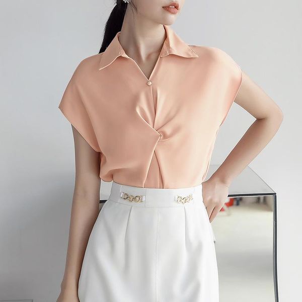 women's blouses & shirts collar pullover chiffon shirt solid color office lady raglan sleeve folds yellow women blouse summer free, White
women's blouses & shirts collar pullover chiffon shirt solid color office lady raglan sleeve folds yellow women blouse summer free, White