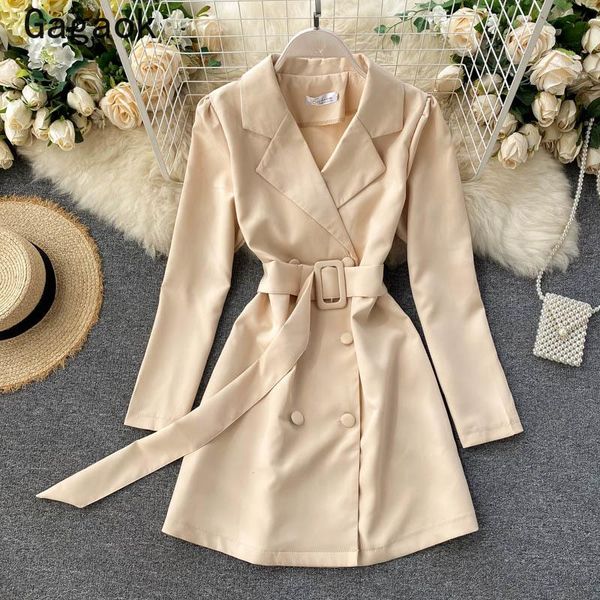 casual dresses gagaok office lady dress women 2021 spring autumn notched solid empire mini simple korean fashion wild vestidos, Black;gray
casual dresses gagaok office lady dress women 2021 spring autumn notched solid empire mini simple korean fashion wild vestidos, Black;gray
