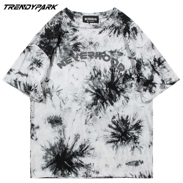 men's streetwear tees shirts tie-dye punk rock hip hop short sleeve tshirts fashion casual cotton mens harajuku oversize 210601, White;black
men's streetwear tees shirts tie-dye punk rock hip hop short sleeve tshirts fashion casual cotton mens harajuku oversize 210601, White;black
