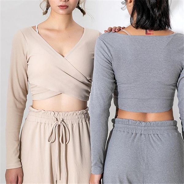 yoga outfits ribbed sports wear for women gym cross ballet pilates shirts nude fitness clothing long sleeve workout crop top, White;red
yoga outfits ribbed sports wear for women gym cross ballet pilates shirts nude fitness clothing long sleeve workout crop top, White;red