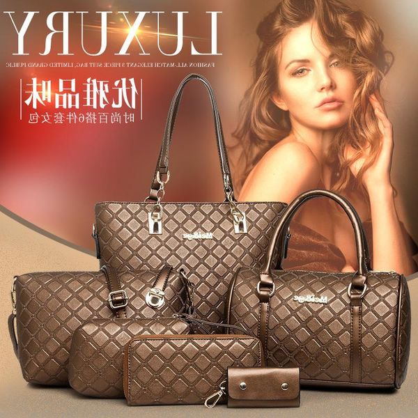 rhombus six-piece trade new foreign female bag lady portable mother-in-law luggage shoulder fashion jvplg
rhombus six-piece trade new foreign female bag lady portable mother-in-law luggage shoulder fashion jvplg