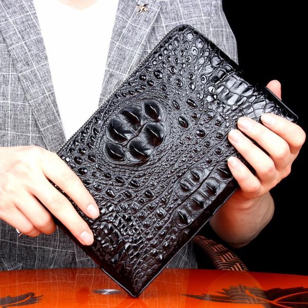 crocodile hand package man will capacity business affairs genuine leather fashion for wallets long fund coin purse men walet, Red;black
crocodile hand package man will capacity business affairs genuine leather fashion for wallets long fund coin purse men walet, Red;black
