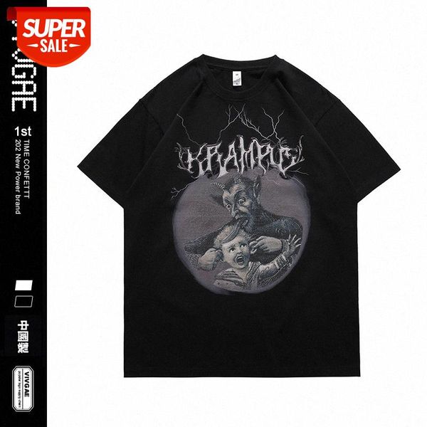 vivgae men's demon intimidation print loose couple short sleeve t-shirt #yn56, White;black
vivgae men's demon intimidation print loose couple short sleeve t-shirt #yn56, White;black