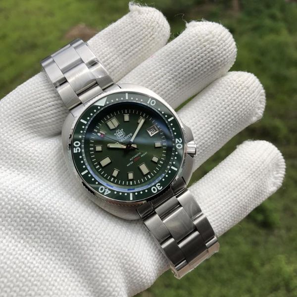 japan nh35 automatic winding movement super bule luminous 200m water resistant stainless steel men dive watch wristwatches, Slivery;brown
japan nh35 automatic winding movement super bule luminous 200m water resistant stainless steel men dive watch wristwatches, Slivery;brown