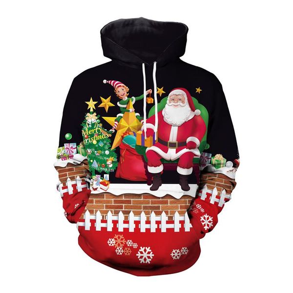 women's sweaters fashion christmas sweater 3d printing pullover super dalian cap men and women funny ugly, White;black
women's sweaters fashion christmas sweater 3d printing pullover super dalian cap men and women funny ugly, White;black