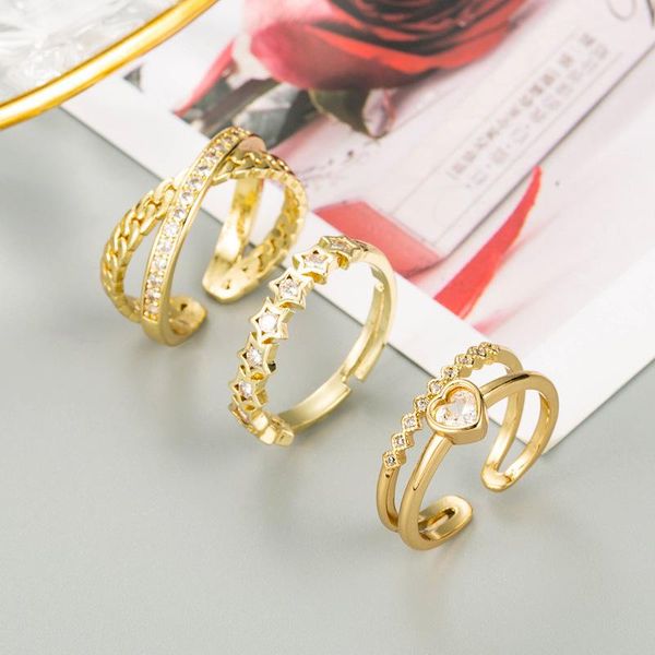 wedding rings fashion geometric star love gilded ring copper micro inlaid zircon for women jewelry 2021 wholesale, Slivery;golden
wedding rings fashion geometric star love gilded ring copper micro inlaid zircon for women jewelry 2021 wholesale, Slivery;golden
