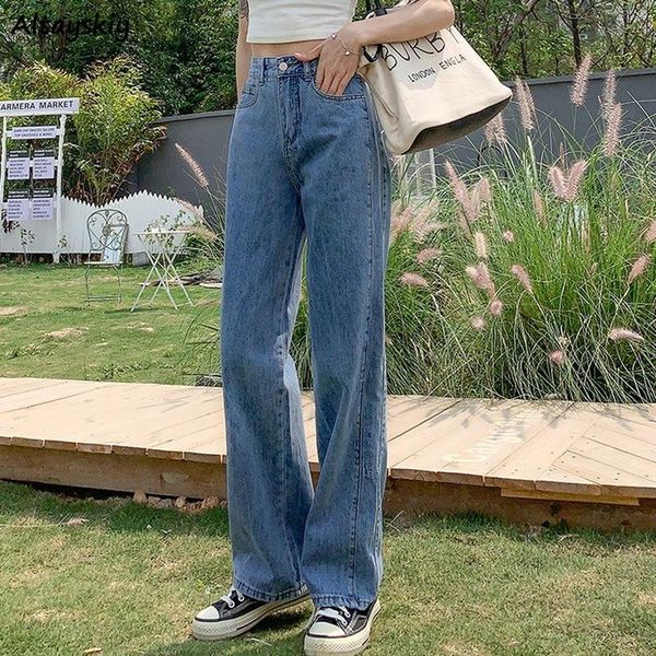 women's jeans women high waist wide leg vintage korean harajuku style all-match denim clothing chic leisure pockets zipper simple solid, Blue
women's jeans women high waist wide leg vintage korean harajuku style all-match denim clothing chic leisure pockets zipper simple solid, Blue