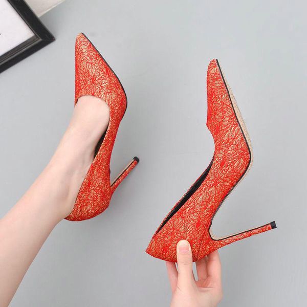 dress shoes 2021 red heels wedding woman thin high 12cm pumps women laces bridal ladies pointed toe plus size 42, Black
dress shoes 2021 red heels wedding woman thin high 12cm pumps women laces bridal ladies pointed toe plus size 42, Black
