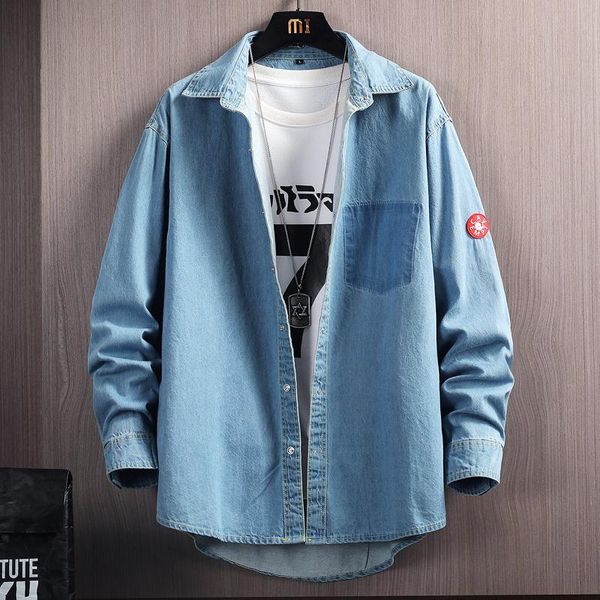 men's casual shirts denim jacket fashion cotton camisa man loose hdenim koszule outsidewear spring male autumn men coats vintage, White;black
men's casual shirts denim jacket fashion cotton camisa man loose hdenim koszule outsidewear spring male autumn men coats vintage, White;black