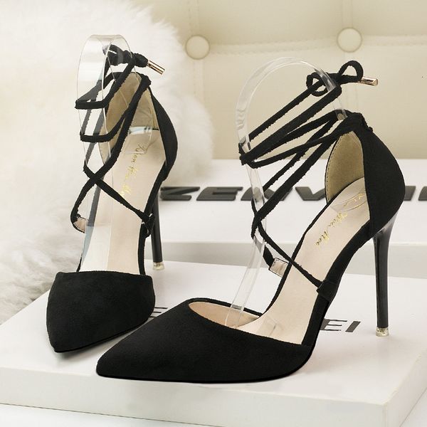 sandals summer fashion sandals suede pointed cross straps bow high heels stiletto single shoes women, Black
sandals summer fashion sandals suede pointed cross straps bow high heels stiletto single shoes women, Black