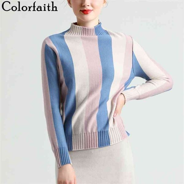 autumn winter women's sweaters pullovers korean style elegant turtleneck striped multi colors sw1810 210427, White;black
autumn winter women's sweaters pullovers korean style elegant turtleneck striped multi colors sw1810 210427, White;black