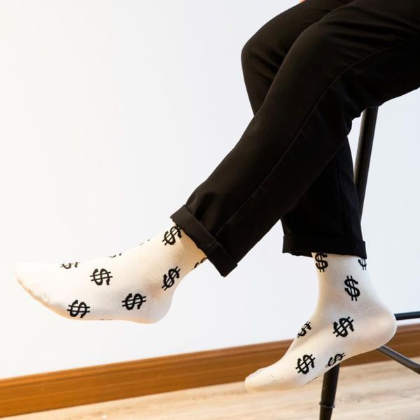 men's socks fashion spring autumn men dollar symbol printed comfortable breathable absorb sweat anti-slip man middle long sock, Black
men's socks fashion spring autumn men dollar symbol printed comfortable breathable absorb sweat anti-slip man middle long sock, Black