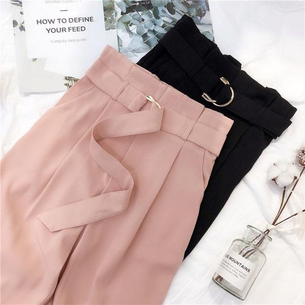 women's pants & capris flower bud waist female high waisted slim student's small legged trousers versatile loose casual mopping, Black;white
women's pants & capris flower bud waist female high waisted slim student's small legged trousers versatile loose casual mopping, Black;white