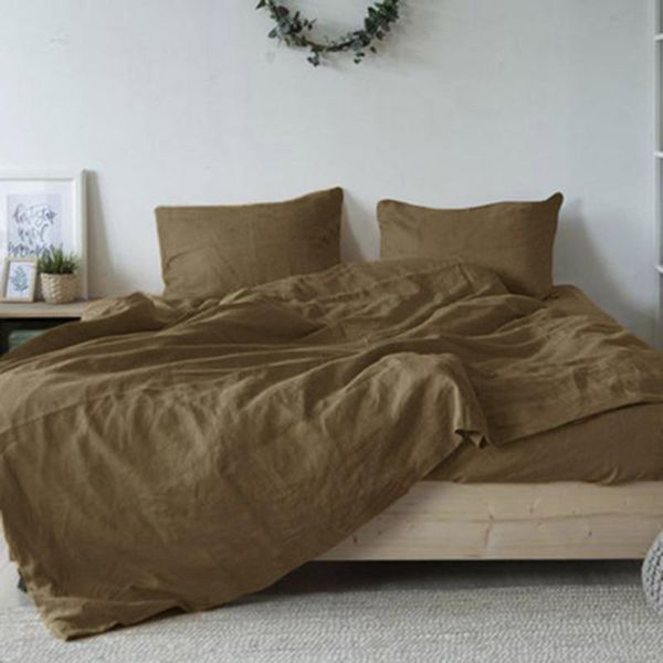 bedding sets 100% linen sheet set 3pcs earth yellow color washed french bed sheets(1 flat sheet,2 pillowcases) healthy sabanas
bedding sets 100% linen sheet set 3pcs earth yellow color washed french bed sheets(1 flat sheet,2 pillowcases) healthy sabanas