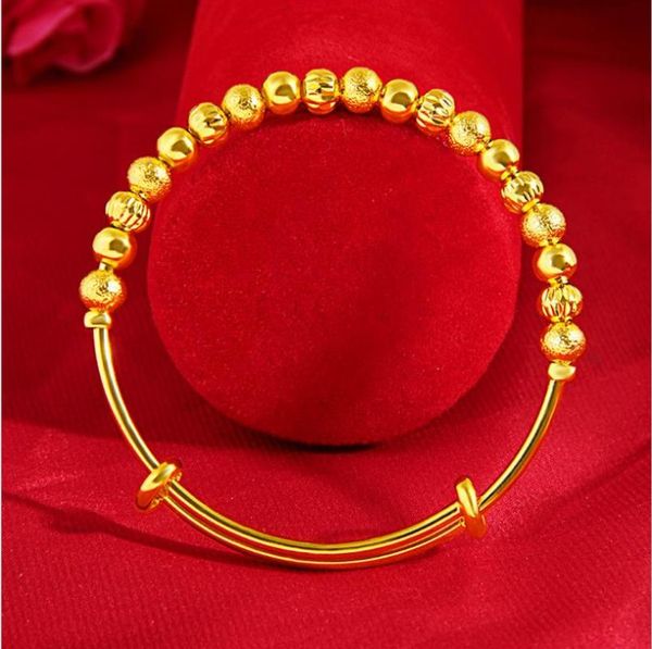 bangle 2pcs/lot beads sandblasting 24k gold bracelet push and pull bangles for women bride wedding classic jewelry gifts, Black
bangle 2pcs/lot beads sandblasting 24k gold bracelet push and pull bangles for women bride wedding classic jewelry gifts, Black
