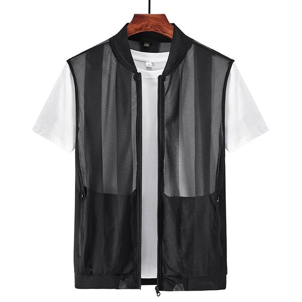 men's vests summer mesh quick-drying male breathable multi-pocket mountain climbing fishing vest work sleeveless jacket men clothing, Black;white
men's vests summer mesh quick-drying male breathable multi-pocket mountain climbing fishing vest work sleeveless jacket men clothing, Black;white