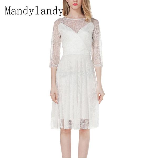 mandylandy dress women's embroidered lace stitching see-through summer high waist o-neck three quarter sleeve casual dresses, Black;gray
mandylandy dress women's embroidered lace stitching see-through summer high waist o-neck three quarter sleeve casual dresses, Black;gray
