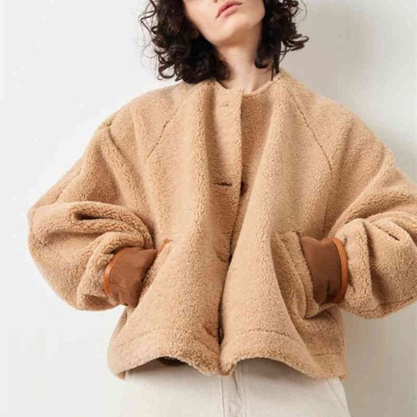 women's fur & faux women single breasted jackets new o-neck simple solid color fuzzy long sleeve female loose short coats autumn w, Black
women's fur & faux women single breasted jackets new o-neck simple solid color fuzzy long sleeve female loose short coats autumn w, Black