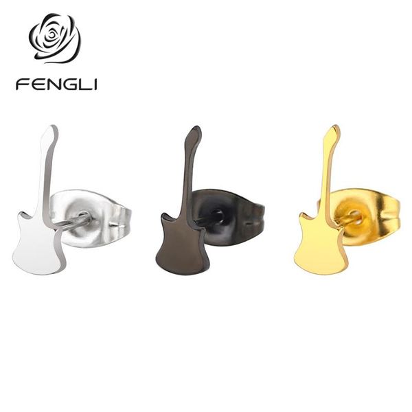 stud fengli fashion women earrings cartoon guitar stainless steel cute 3 color small jewelry kids, Golden;silver
stud fengli fashion women earrings cartoon guitar stainless steel cute 3 color small jewelry kids, Golden;silver