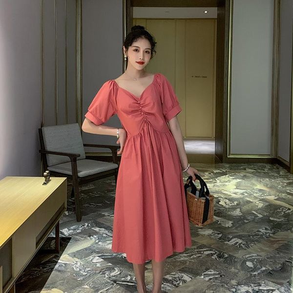 503# maternity clothes summer cotton v neck solid color short sleeves loose stylish dress pregnant women pregnancy dresses, White
503# maternity clothes summer cotton v neck solid color short sleeves loose stylish dress pregnant women pregnancy dresses, White