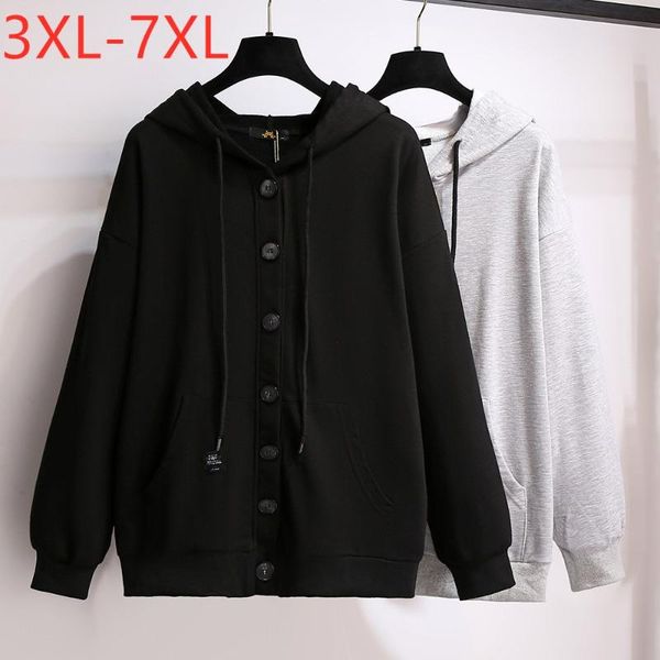 plus size outerwear & coats 2021 spring autumn hoodie jacket for women large long sleeve black gray cotton button coat 7xl
plus size outerwear & coats 2021 spring autumn hoodie jacket for women large long sleeve black gray cotton button coat 7xl