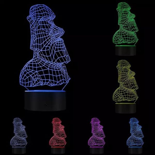 stone figure led nightlight creative easter island moai shape remote control 3d color changing bedside lamp
stone figure led nightlight creative easter island moai shape remote control 3d color changing bedside lamp