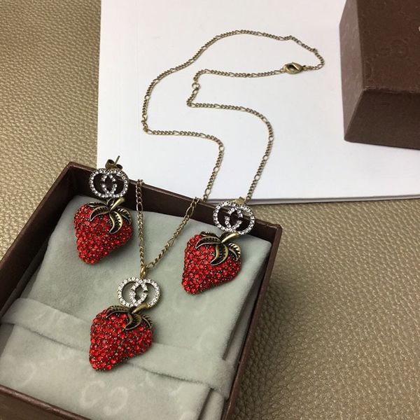special offer 70% off luxury jewelry gujia 21 year red strawberry earrings necklace, feminine, versatile, Silver
special offer 70% off luxury jewelry gujia 21 year red strawberry earrings necklace, feminine, versatile, Silver