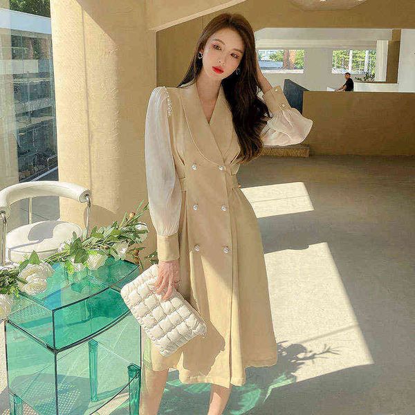 casual dresses g-class sense suit dr's 2022 early autumn long sleeve waist closing slim temperament godds, Black;gray
casual dresses g-class sense suit dr's 2022 early autumn long sleeve waist closing slim temperament godds, Black;gray