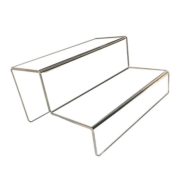 hooks & rails acrylic stepped display stand 2-tier storage rack deskorganizer holder for ornaments models (24cm)
hooks & rails acrylic stepped display stand 2-tier storage rack deskorganizer holder for ornaments models (24cm)