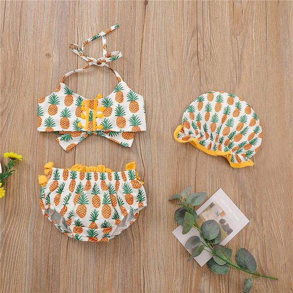 0-24m baby girls 3pcs swimsuits set toddler pineapple printing lace up split bikini hat summer swimming suits one-pieces, Black
0-24m baby girls 3pcs swimsuits set toddler pineapple printing lace up split bikini hat summer swimming suits one-pieces, Black