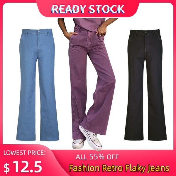 women's jeans woman high waist purple pants jean women clothing vantage streetwear trousers for girl, Blue
women's jeans woman high waist purple pants jean women clothing vantage streetwear trousers for girl, Blue