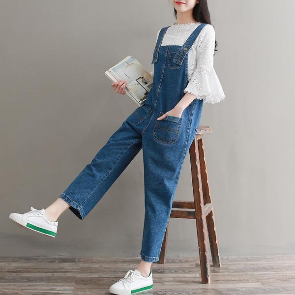 women's jeans pengpious leisure denim jumpsuit vintage washed plus size for school girls retro fashion women suspender design, Blue
women's jeans pengpious leisure denim jumpsuit vintage washed plus size for school girls retro fashion women suspender design, Blue