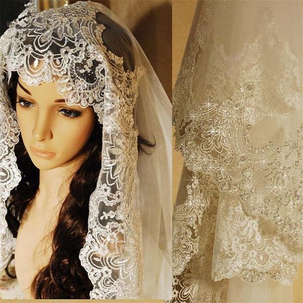 bridal veils luxury one layer lace appliques tulle wedding long 3m bride's hair cathedral veil, Black
bridal veils luxury one layer lace appliques tulle wedding long 3m bride's hair cathedral veil, Black